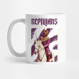 Retro Reptilian on Unicorn Mug